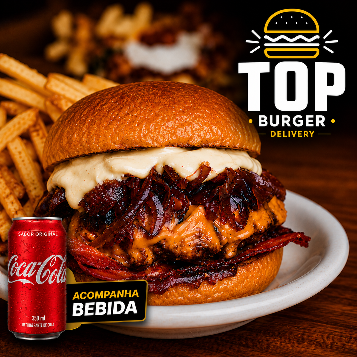 Combo Classic Cheddar + 1 Coca-Cola + Fritas