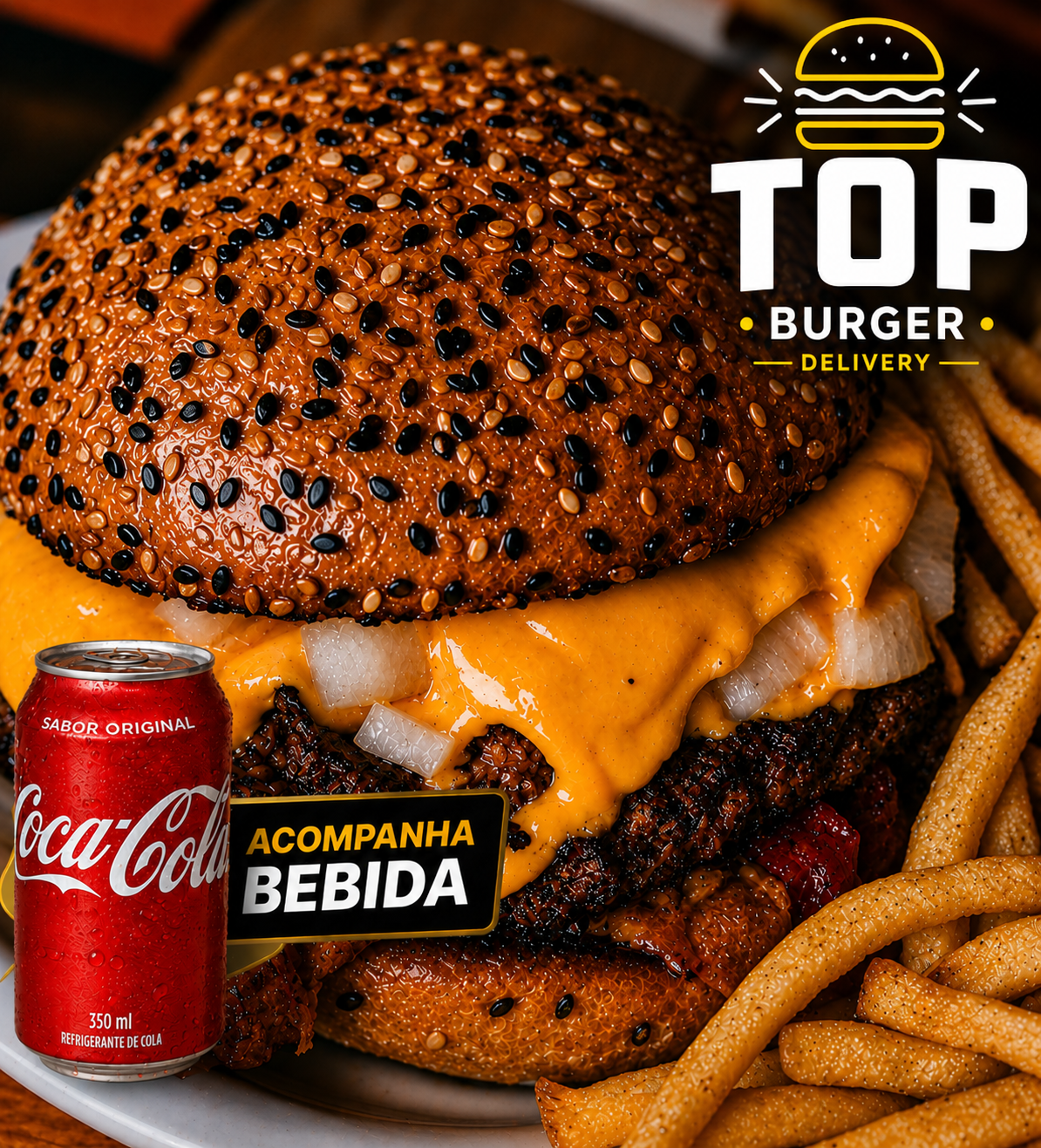 Classic Smash Burguer + Coca-Cola + Fritas